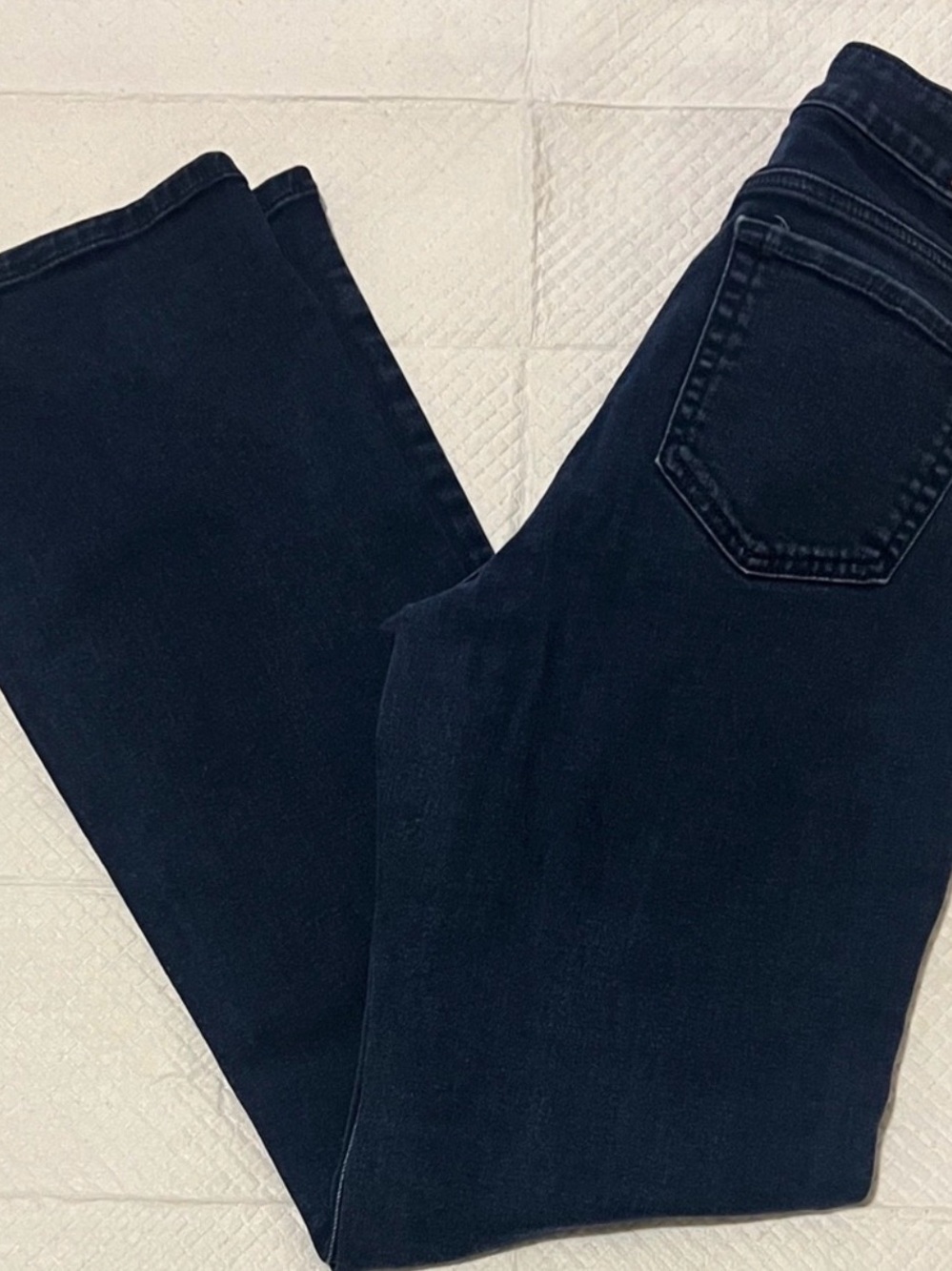 Women's Dark Blue High-Rise Straight Jeans